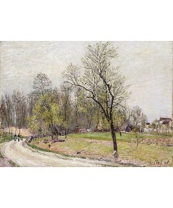 Alfred Sisley, Waldrand an einem Frühlingsabend (La Lisière de la Foret au Printemps, le Soir). 1886
