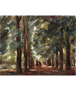 Max Liebermann, Allee in Sakrow mit zwei Reitern. Um 1923