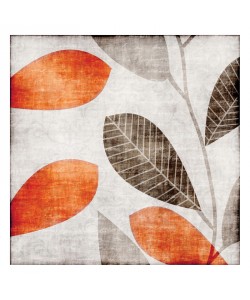 Kristin Emery, GRAY ORANGE LEAVES II