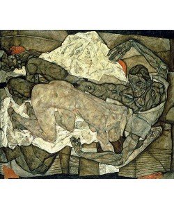 Egon Schiele, Liebespaar (Mann und Frau I). 1914