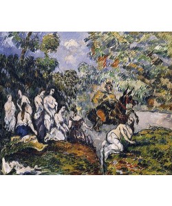 Paul Cézanne, Scène Légendaire (Die Figur auf dem Pferd soll Sancho Panza, der Begleiter von Don Quichotte sein). Um 1878