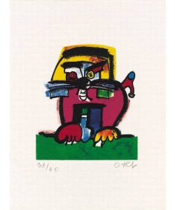 Alt Otmar Löwe (1993) (Carborundum-Radierung, handsigniert)