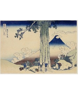 Katsushika Hokusai, Mishima Pass in der Provinz Kai. Aus der Serie '36 Ansichten des Berges Fuji'.