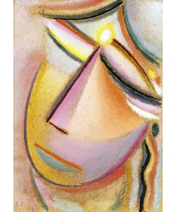 Alexej von Jawlensky, Heilandsgesicht: Neigender Kopf. 1923