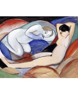 Franz Marc, Zwei liegende Akte. 1912
