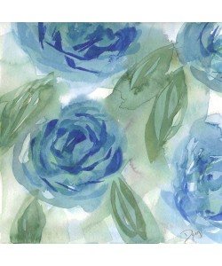 Beverly Dyer, BLUE GREEN ROSES I