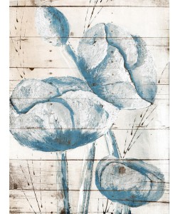 Jace Grey, WHITE WOOD BLUE FLORALS II