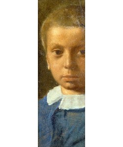 Edgar Degas, Das Kind in Blau (L'Enfant en Bleu). Um 1853/54 (Das Bild zeigt den jüngeren Bruder des Künstlers René Degas (1845-1926) und ist das früheste bekannte Porträt von ihm.)