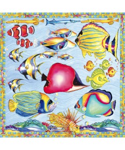 Anne Ormsby, BEACH FISH PATTERN