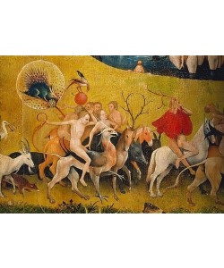 Hieronymus Bosch, Der Garten der Lüste. Detail der Mitteltafel.