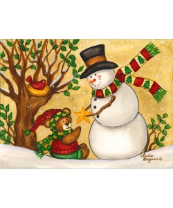 Laurie Korsgaden, BEAR WITH SNOWMAN I