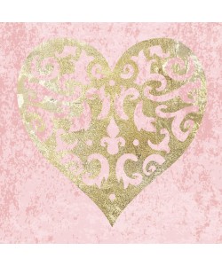 Melody Hogan, GOLDEN HEART WITH PINK I