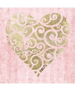 Melody Hogan, GOLDEN HEART WITH PINK II