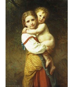 William Adolphe Bouguereau, Die große Schwester. 1865