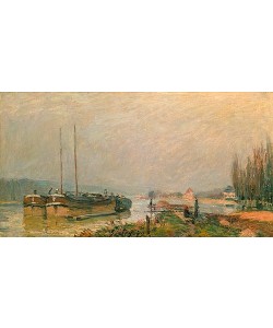 Alfred Sisley, Am Ufer der Seine. 1879