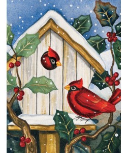 Laurie Korsgaden, CARDINALS IN WINTER II