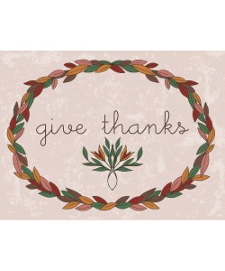Laura Lobdell, HARVEST WREATH GIVE THANKS