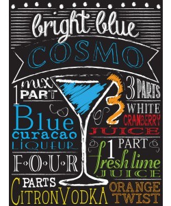 Melody Hogan, CHALKBOARD BAR COSMO BLUE