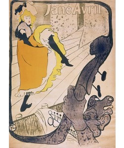 Henri de Toulouse-Lautrec, Lithographie Jane Avril. 1893.
