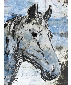 Onrei, SKETCHED HORSE IN BLUE