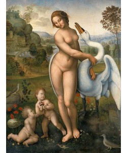 Leonardo da Vinci, Leda und der Schwan. 16. Jahrhundert.