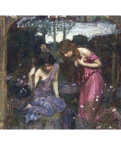 John William Waterhouse, Nymphen finden den Kopf des Orpheus (Skizze).