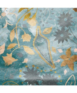 Jace Grey, GOLDEN TEAL FLORALS II