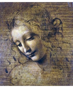 Leonardo da Vinci, Kopf eines Mädchens. 15. Jh.