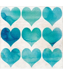 Kimberly Allen, WATERCOLOR HEARTS II