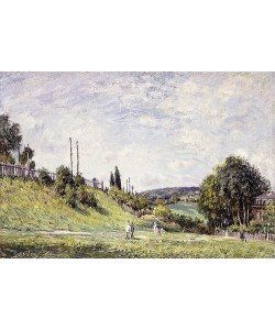 Alfred Sisley, Die Böschung an der Bahnstrecke in Sevres. 1879