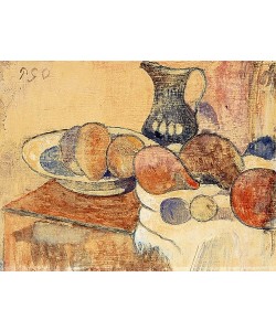 Paul Gauguin, Stillleben mit Krug und Früchten. Um 1899