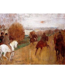 Edgar Degas, Reiter auf einer Landstraße (Cavaliers sur une Route). 1864-68