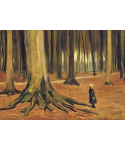 Vincent van Gogh, Ein Mädchen im Wald. 1882.