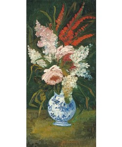 Vincent van Gogh, Stillleben: Vase mit Gladiolen und Flieder. 1886.