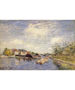 Alfred Sisley, Am Ufer des Loing. 1885