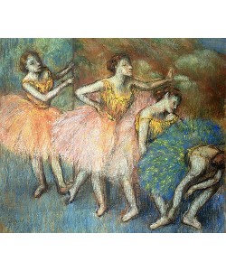 Edgar Degas, Tänzerinnen in grün und gelb (Danseuses Vertes et Jaunes). Um 1903