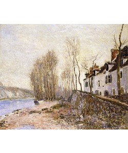 Alfred Sisley, Saint Mammes, la Croix-Blanche. 1884