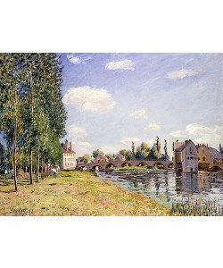 Alfred Sisley, Die Brücke von Moret im Sommer. 1888
