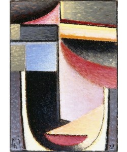 Alexej von Jawlensky, Abstrakter Kopf: der Kelch ging an mir vorbei. 1929