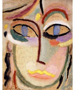 Alexej von Jawlensky, Frauenkopf. Um 1922