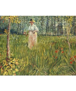 Vincent van Gogh, Frau in einem Garten (Femme dans un Jardin). 1887