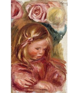 Pierre-Auguste Renoir, Studie, Coco inmitten von Rosen.