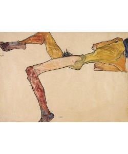 Egon Schiele, Liegender männlicher Akt. 1910