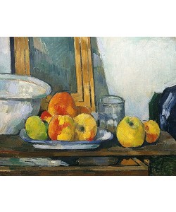 Paul Cézanne, Stillleben mit offener Schublade (Nature Morte au Tiroir Ouvert). Um 1879-82