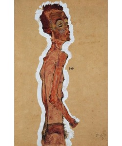 Egon Schiele, Selbstbildnis. 1910