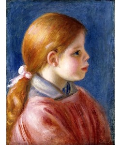 Pierre-Auguste Renoir, Kopf eines jungen Mädchens. 1888