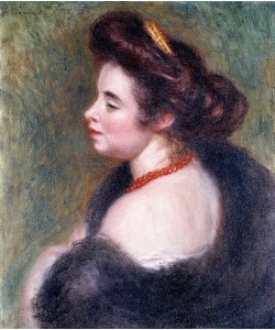 Pierre-Auguste Renoir, Madame Maurice Denis. 1904 (Die Porträtierte, geb. Marthe Meurier (1870-1919) war die Ehefrau von Maurice Denis.)