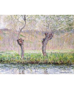 Claude Monet, Frühling, Weidenbäume (Printemps, saules). 1885-86