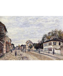 Alfred Sisley, Straßenszene in Marly (Scène de rue à Marly). 1876