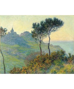 Claude Monet, Die Kirche von Varengeville bei Abendsonne (L'eglise de Varengeville, soleil couchant). 1882